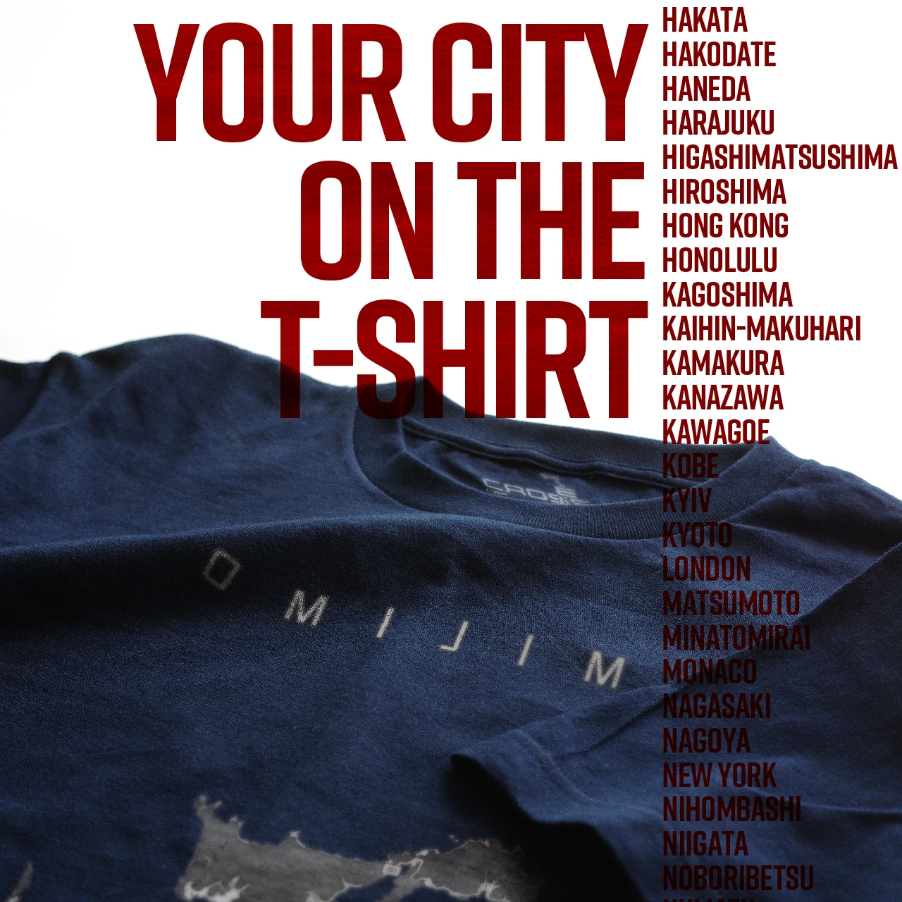 Your City on the T-shirt